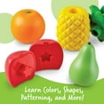 thumbnail image 5 of Learning Resources Snap-N-Learn Fruit Shapers, Play Food, Fine Motor Toy, Preschool Toy, Boys, Girls, Ages 2,3,4+, 5 of 8