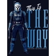 thumbnail image 2 of Girl's Star Wars: The Mandalorian Bo-Katan This Is The Way  Graphic Tee Navy Blue Large, 2 of 4