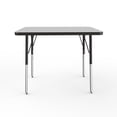 thumbnail image 3 of ECR4Kids 24in x 36in Rectangle Premium Thermo-Fused Adjustable Activity Table Grey/Black/Black - Standard Swivel, 3 of 4