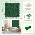 thumbnail image 2 of Paneles de pared de boj artificial ODTORY 50 x 50 cm, 26 unidades, 2 of 7