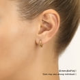 thumbnail image 4 of Tilo Jewelry 10K Yellow Gold Hand Engraved Full Diamond-Cut Round Hoop Earrings (12mm) for Women & Unisex, 4 of 7