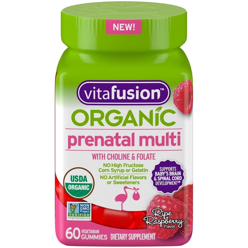 Vitafusion Organic Prenatal Multivitamin, 60ct