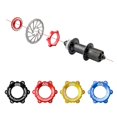 thumbnail image 3 of Kaesi Muqzi Mountain Bicycle Center Lock Disc Brake Hubs Adapter For 6 Bolt Rotors, 3 of 5