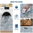 thumbnail image 6 of Living Room Rug 5x7, Washable Boho Area Rug Vintage Low Pile Non Slip Carpet for Bedroom, Dining Room Home Office, 6 of 6