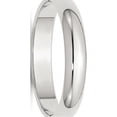 thumbnail image 1 of Sterling Silver Rhodium-plated 4mm Half-Round Band, 1 of 2