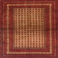thumbnail image 1 of Ahgly Company Machine Washable Indoor Square Traditional Red Fox Red Area Rugs, 8' Square, 1 of 7