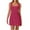 Hot Pink, variant on TMOYZQ Women's Sleeveless Bodycon Mini Tank Dress Dressy Casual Square Neck T-Shirt Dress Summer Vacation Beach Cover Ups Holiday Sundresses