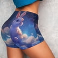 thumbnail image 2 of KLL Cloud Cute Rabbit Pattern Workout Shorts for Women Scrunch Short Gym Yoga Running Sport Active Exercise Fitness Shorts, 2 of 5