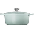 thumbnail image 5 of Le Creuset Enameled Cast Iron Signature Round Dutch Oven, 5.5 qt Sea Salt, 5 of 5