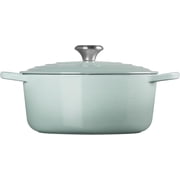Le Creuset Enameled Cast Iron Signature Round Dutch Oven, 5.5 qt Sea Salt