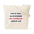 thumbnail image 2 of CafePress - Awesome Nail Technician Tote Bag - Unisex Canvas Tote Bag, Beige, 1-Piece, 2 of 8