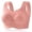 Watermelon Red, variant on Womens Plus Size Wireless Lace Bralette Full Coverage Seamless Comfort Bra Watermelon Red L-XXXL,Size L