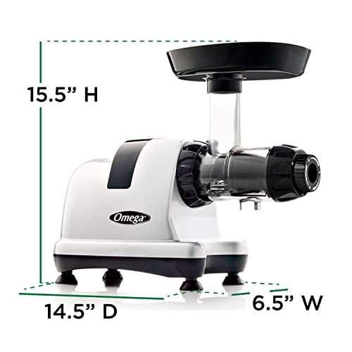 Omega J8006HDS Nutrition Center Quiet Dual-Stage Slow Speed