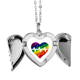 thumbnail image 1 of Corazón electron LGBT Arcoiris Alas de ángel collar colgante regalo de moda Unbranded M, 1 of 3