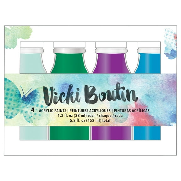 Vicki Boutin Mixed Media Acrylic Paint 1.3oz 4/Pkg-Set 2