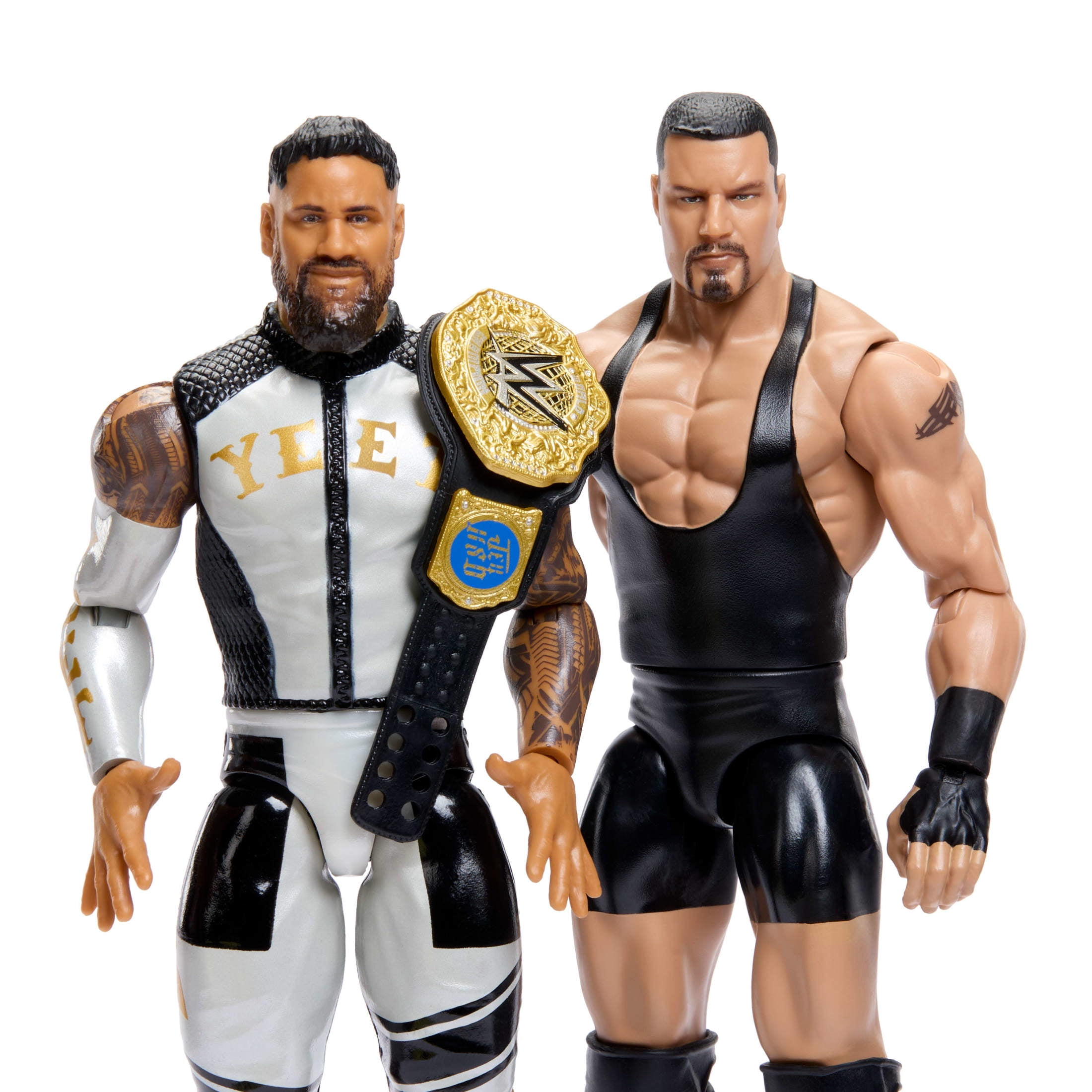 WWE Main Event Showdown Bron Breakker Vs Jey Uso Action Figures Set, Series #25, 6-inch Collectibles