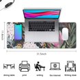 thumbnail image 5 of Gaming and Office Work Made Comfortable - Wildflower Design Gaming Mouse Pad - Large 31.5 × 11.8 inch with Non-Slip Rubber Base, Waterproof and Stitched Edges, 5 of 7