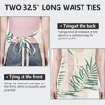 thumbnail image 6 of Green Boho Geometric and Plant Pattern Apron-Garden Aprons for Women with Pockets-Cotton Linen Waterproof Kitchen Cooking Gardening Aprons Adjustable for Kitchen,Cooking,BBQ and Salon 33x27 Inch, 6 of 7