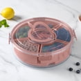 thumbnail image 3 of Cook with Color Rotating Snack Box with Ice Block and Carry Handle, Portable Compartments for Lunches and Commutes, Pink, 3 of 12