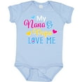 thumbnail image 3 of Inktastic My Nana and Papa Love Me with Hearts Boys or Girls Baby Bodysuit, 3 of 5