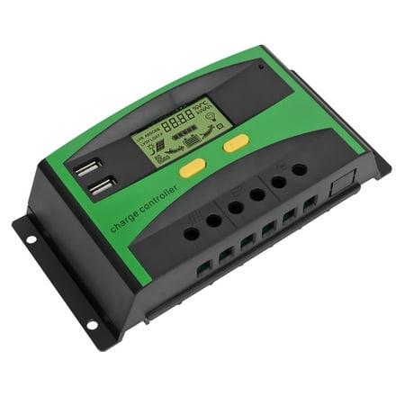 

2023 Solar Charge Controller Automatic Recognition LCD Screen Current Display Intelligent Solar Regulator 12V 24V 60A