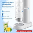 thumbnail image 2 of Philips - Máquina para hacer agua con gas de acero inoxidable para el hogar con botella de carbonatación de 1 L, sin BPA, compatible con cualquier carbonatador de intercambio de CO2 de 60 L, 2 of 5