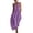 Womens dresses flowy dressy-Purple, variant on Summer Dresses for Women under $10 Plus Size Flowy Cotton-Linen Halter Neck Pocket Pleated Backless Maxi Dress Purple L