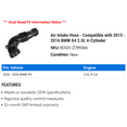 thumbnail image 2 of Air Intake Hose - Compatible with 2015 - 2016 BMW X4 2.0L 4-Cylinder, 2 of 2