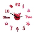 thumbnail image 2 of Pompotops Clearance Sales DIY Wall Clock 3D Mirror Sticker Home Office Decor Clock, 2 of 3