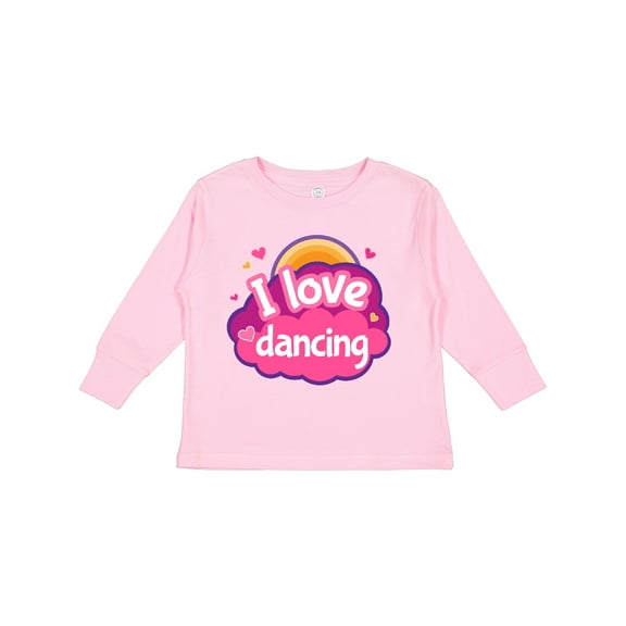 Inktastic I Love Dancing Dance Teacher Girls Long Sleeve Toddler T-Shirt