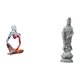 thumbnail image 1 of Figura coleccionable de resina de Pensador Abstracto y escultura de piedra de Guan Yin para dormitorio, oficina, tienda, estantería, armario, escritor, 1 of 8