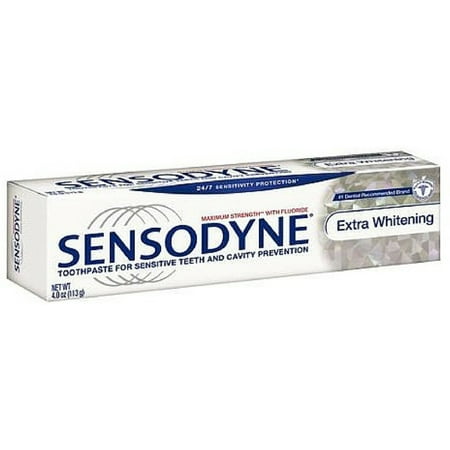 Sensodyne Whitening Dentifrice supplémentaire (6 oz Paquet de 4)