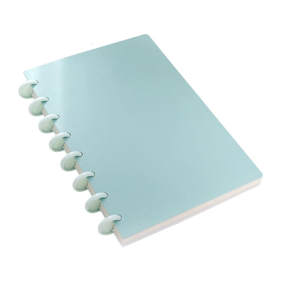 Solivara Poly Cover Disc Notebook Refillable For Home Office And Travel Notes (G,8.27 x 6.30 in)