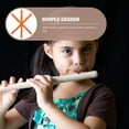 thumbnail image 3 of Luxshiny 3Pack Orange Resin Recorder for Kids Musical Instrument Beginner Flute 6 Hole 9.6In, 3 of 7