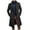 Dark Gray, variant on WREESH Fashion Winter Coat Men'S Casual Solid Color Buttons Pockets Long Sleeve Hoodless Casual Long Outwear Trench Coat Dark Gray