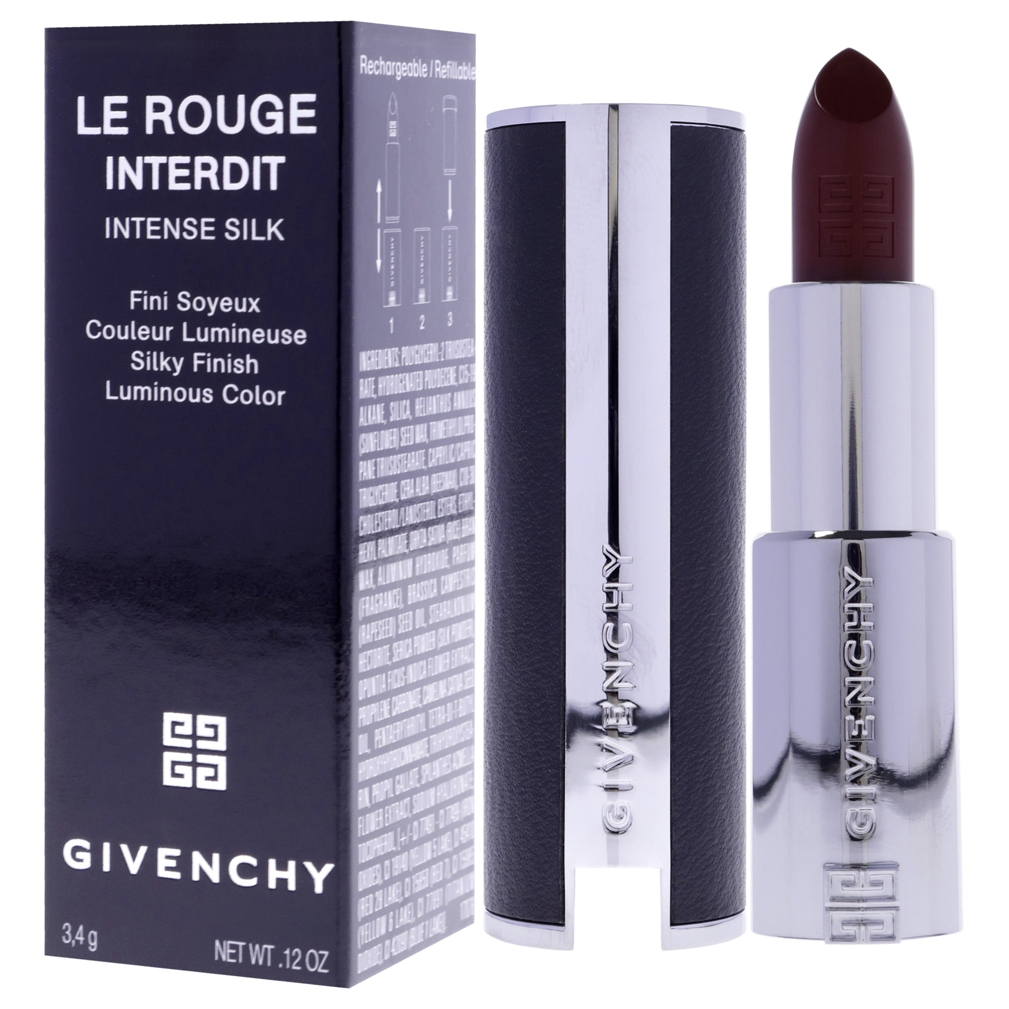 Givenchy Le Rouge Interdit Intense Silk Lipstick - N334 Grenat Volontaire , 0.11 oz Lipstick