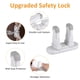 thumbnail image 3 of Cerradura universal para niños para puertas, paquete de 2 cerraduras para puertas para niños con adhesivo 3M, seguridad para bebés Adepaton LN-1152, 3 of 7