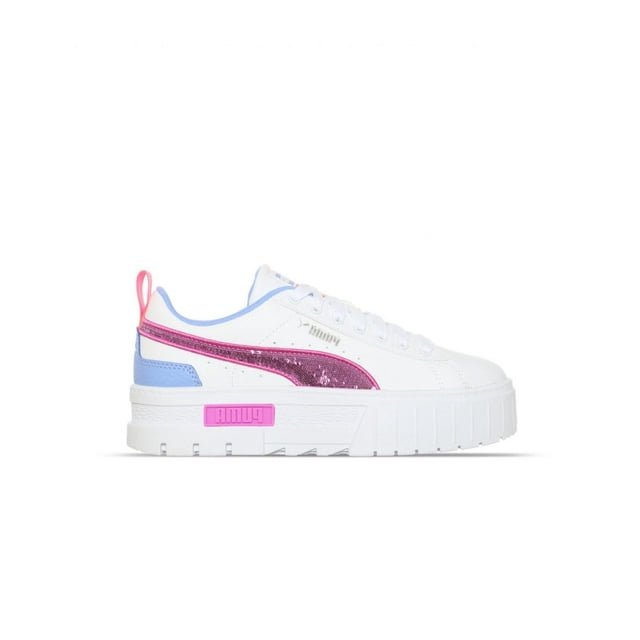 Tenis Puma Mayze Glitzy Mujer Plataforma Casual Blanco 23
