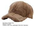 thumbnail image 5 of D GROEE Peaked Fluffy Baseball with Wide Brim Solid Color Uv proof Sun Peaked Hat for Women, 5 of 6