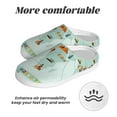 thumbnail image 6 of KLL World Travel Map Pattern Adult Unisex Cozy Slippers,Fuzzy Slip-on Slippers TPR Sole Slippers Comfort Plush Home Footwear for Indoor & Outdoor-11, 6 of 7
