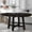 Espresso, variant on Extendable Solid Wood Dining Table, Oak Natural Finish, Antique White Base, 300lb Capacity Round Table In Wood, + Style