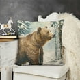 thumbnail image 2 of YINGXI  Forest Animals Pillow Covers Deer Fox Rabbit Bear Decorative Pillows Case Polyester Linen Outdoor for Couch Sofa Room Home Decor 12x12in, 2 of 5
