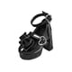 thumbnail image 4 of Zapatos de figura CUTICAT Mini Accesorios de muñeca de moda con hebilla de corazón y tacón alto negro Escala 1/4, 4 of 8