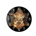 thumbnail image 4 of Elegante reloj de pared decorativo silencioso de acrílico con forma de animal, analógico, grande, de 15 pulgadas Elefante, 4 of 8