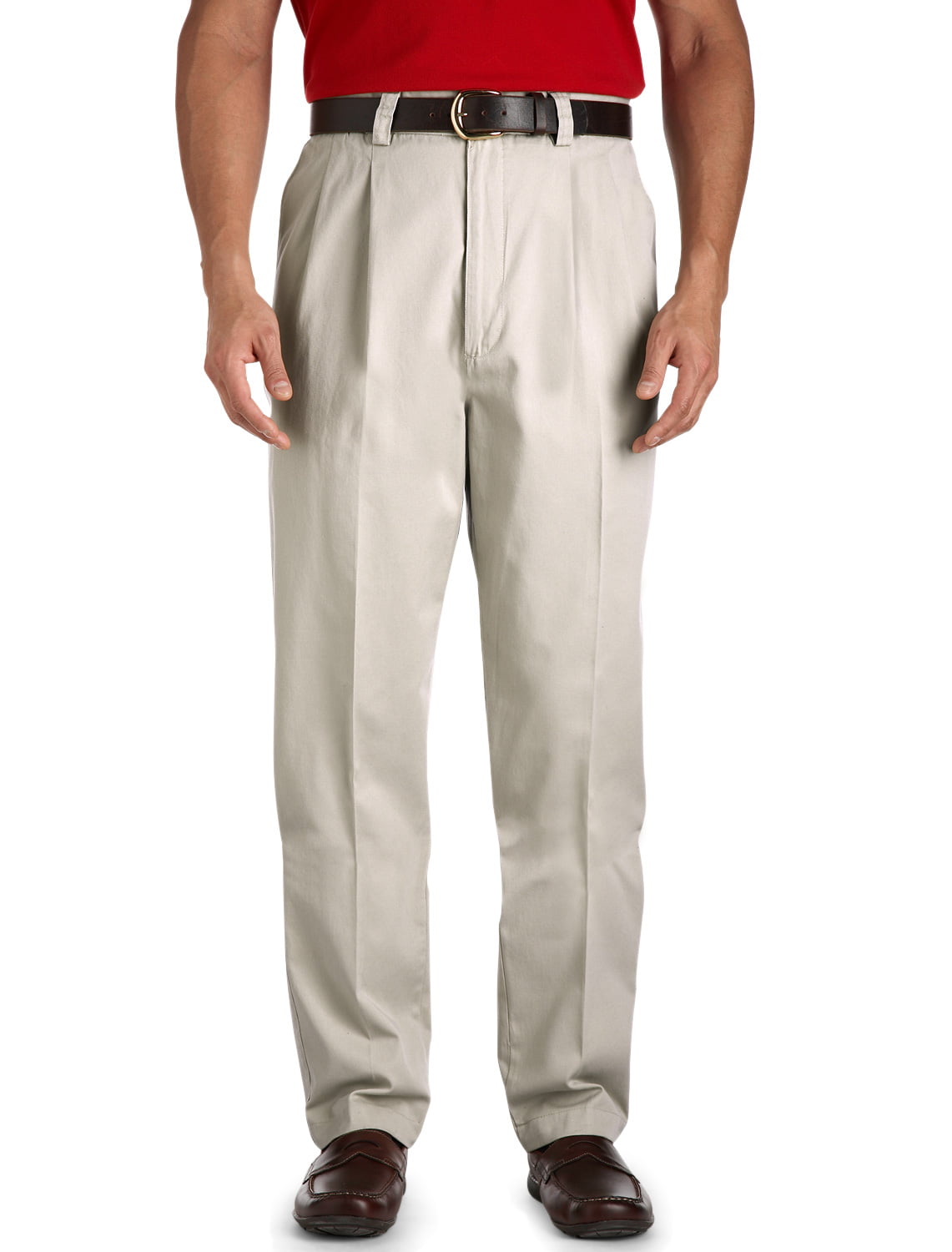 Harbor Bay by DXL Big and Tall Waist-Relaxer Casual Pants 