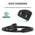 thumbnail image 2 of 12Ft Long AC Power Cord for PS5 PS4 PS3,Xbox One S/X,Samsung TCL Roku Apple Toshiba Insignia LED LCD Smart TV,2 Prong Power Cable Replacement for HP Canon Printer[UL Listed], 2 of 3