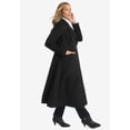 thumbnail image 4 of Jessica London Women's Plus Size Trapeze Wool-Blend Coat, 4 of 5