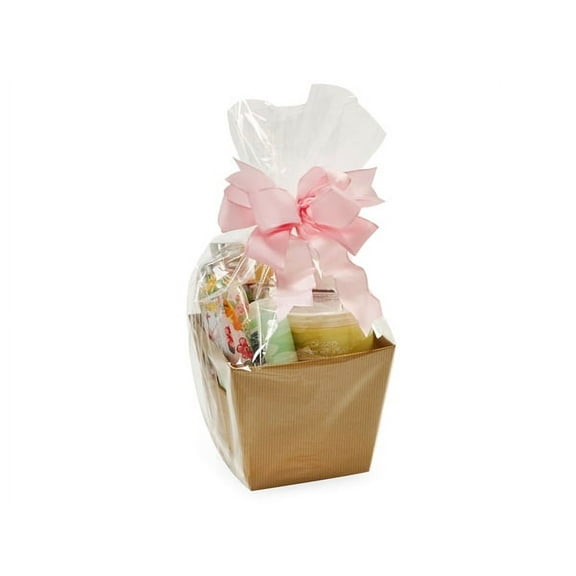 Pack Of 100, 12 X 4 X 20" Clear Solid Basket Size Cello Bags 1.2 Mil Made In USA