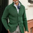 thumbnail image 2 of Men's Knit Cardigan Sweater Button Front Long Sleeve Regular Fit Casual Jacket, 2 of 6
