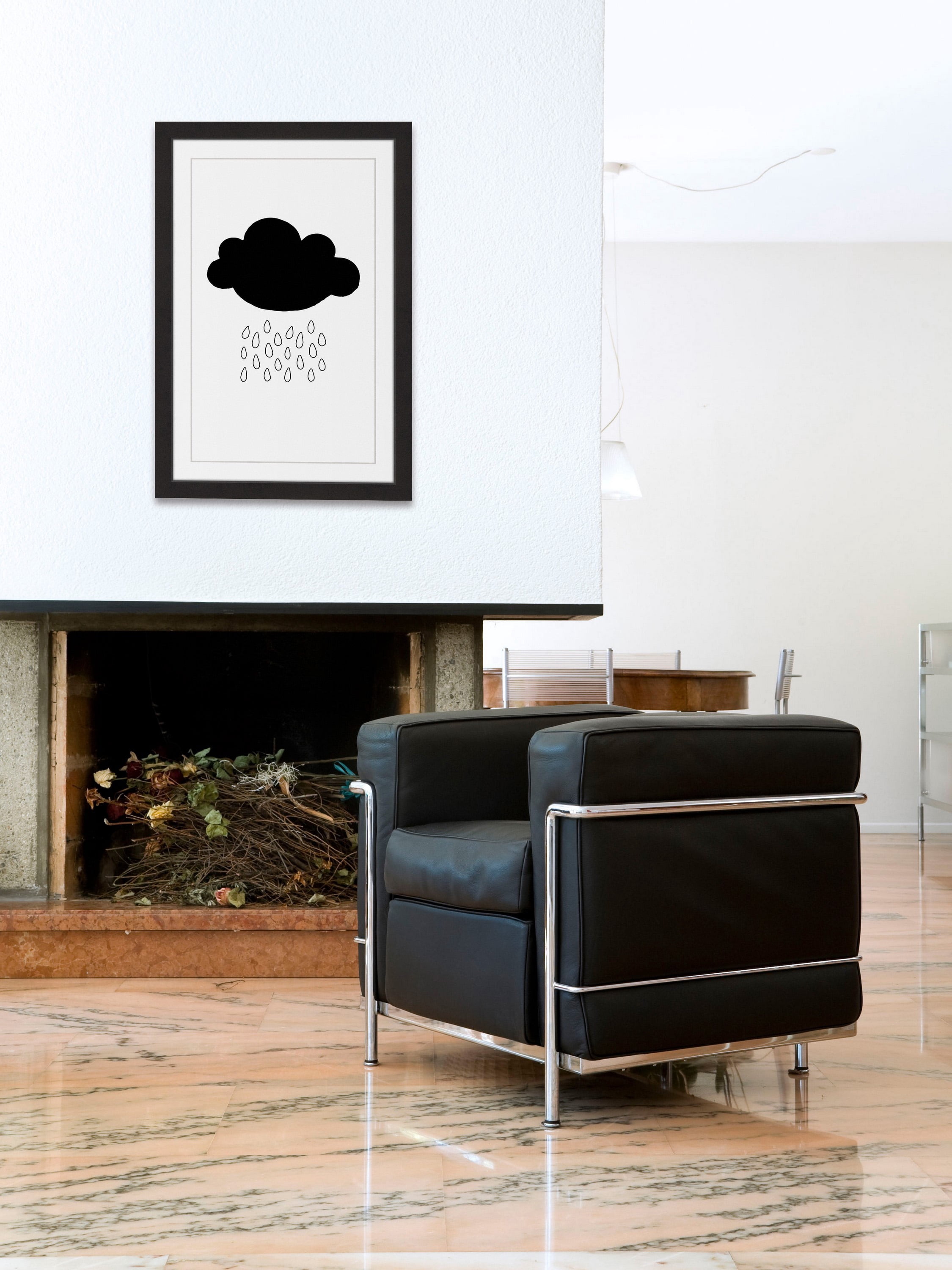 "Black Cloud" Framed Painting Print